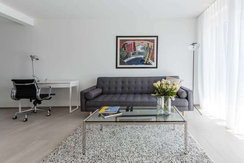 Furnished Studio Apartment Zurich Wiedikon – central, Balcony & cleaning Servic (1)