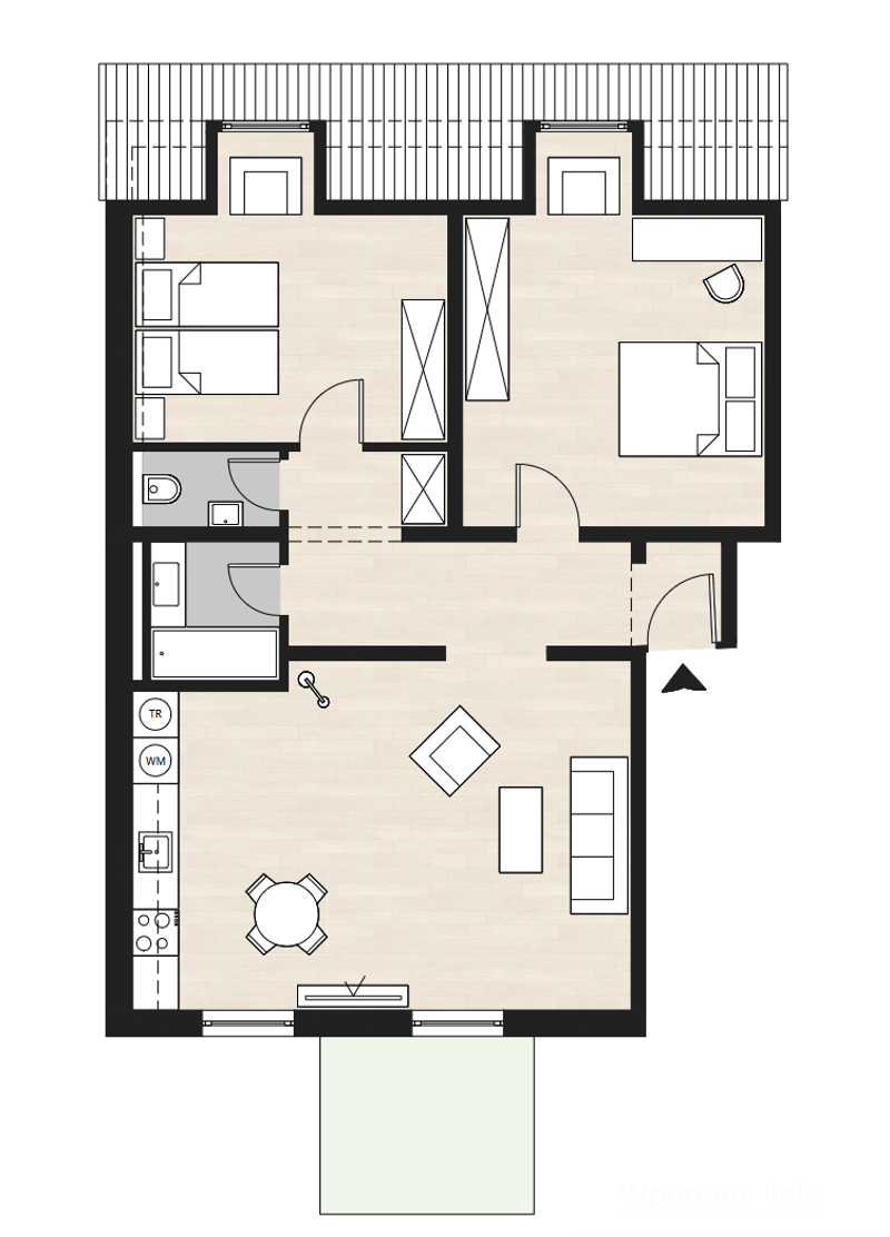 Modern Furnished 3.5-Room Apartment in Zürich's Prestigious 8008 District (12)