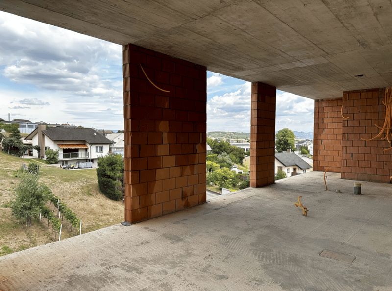 Attikawohnung mit 120 m² Terrasse und Blick ins Grüne und übers Suhrental (2)