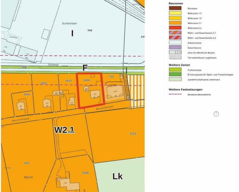 Bauland mit Bestandesobjekt Niederweningen (2)