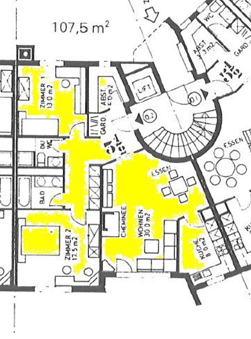 3 1/2 - Zimmer-Parterre-Wohnung mit grossem Gartensitzplatz (14)