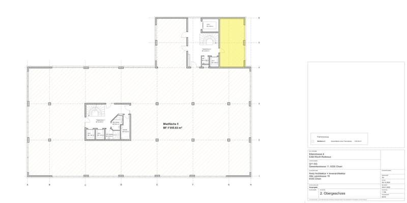 helle Büroflächen  an der Erlenstrasse 4, 6343 Rotkreuz (6)