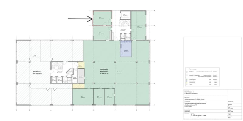 helle Büroflächen an der Erlenstrasse 4, 6343 Rotkreuz (5)
