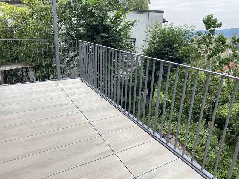 Balkon ins Grüne