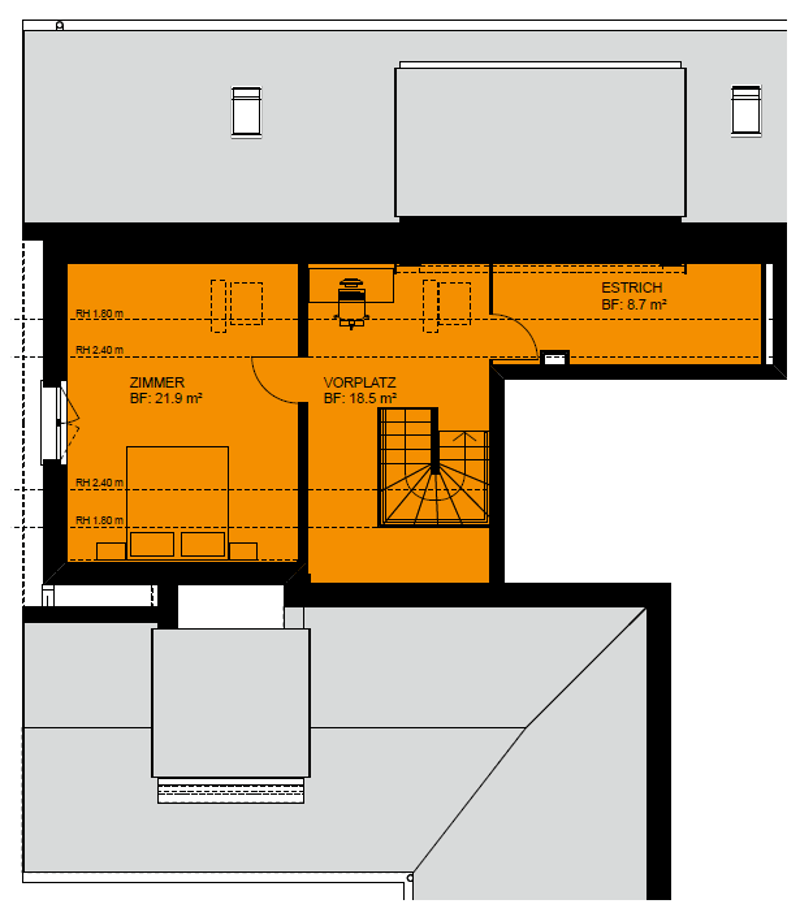 6.5 Zimmer Dach-Maisonette-Eigentumswohnung 1./2. Dachgeschoss (2)