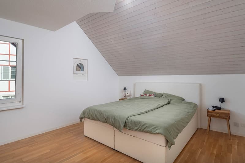 Anlage oder Eigennutzung! Grosszügige Dach-Maisonette-Wohnung mit Garten (6)