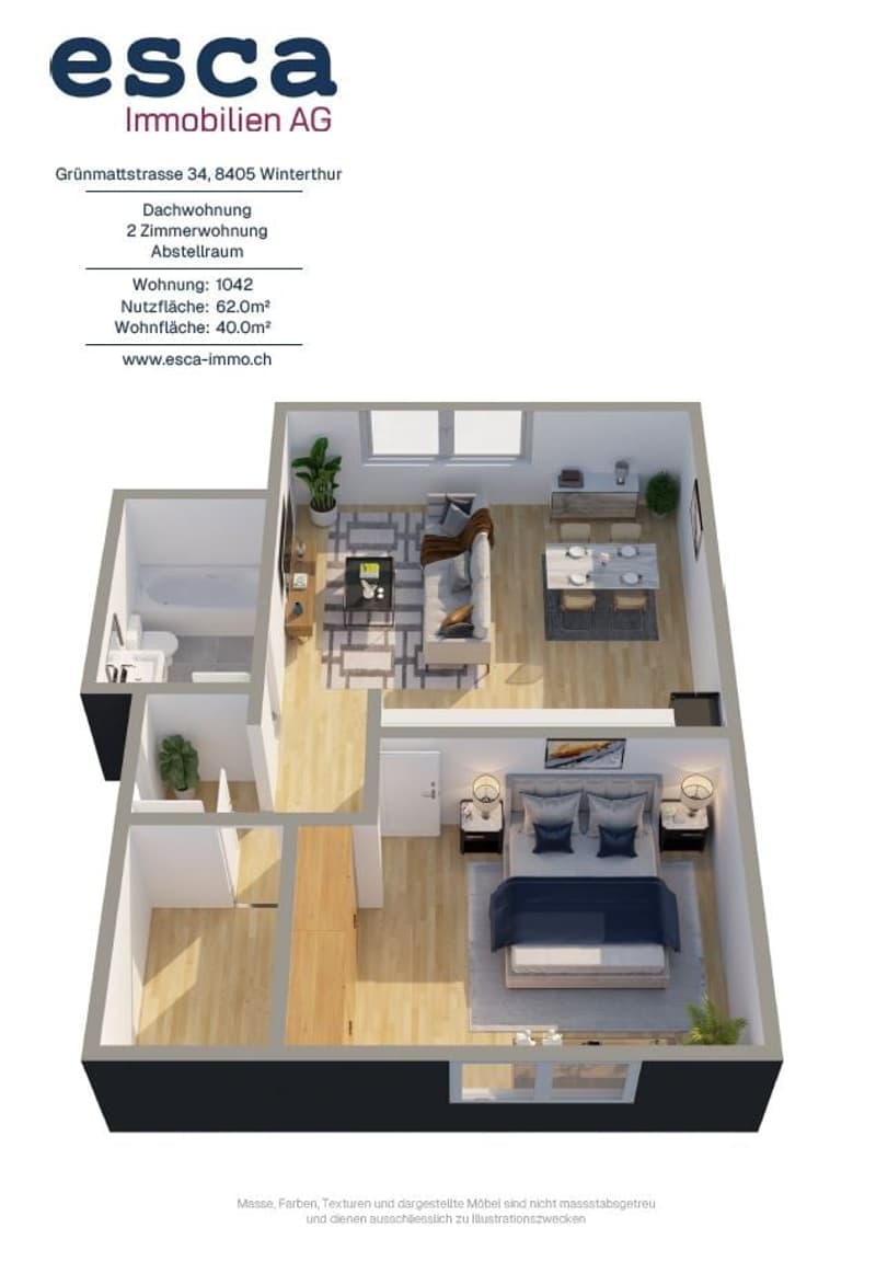Neurenovierte 2-Zimmer-Dachwohnung (11)