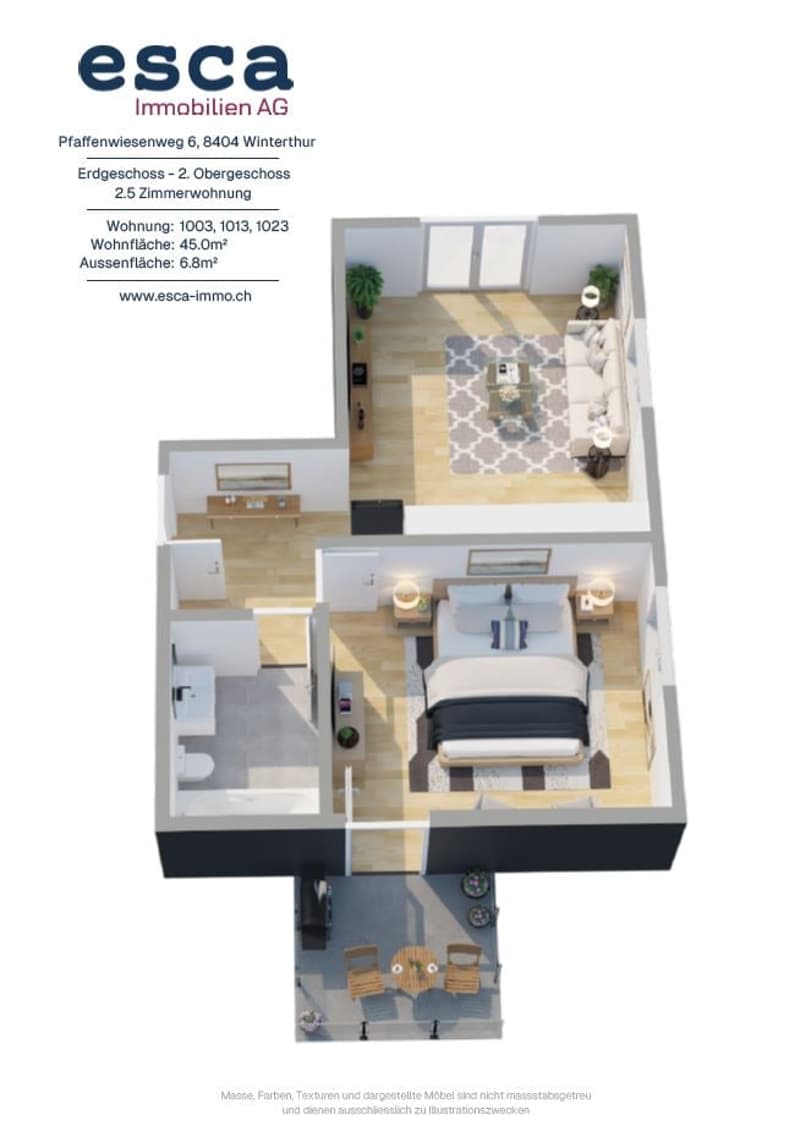 Neurenovierte 2-Zimmer-Wohnung mit Balkon (13)