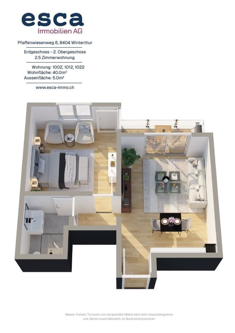 Neurenovierte 2-Zimmer-Wohnung mit Balkon (12)