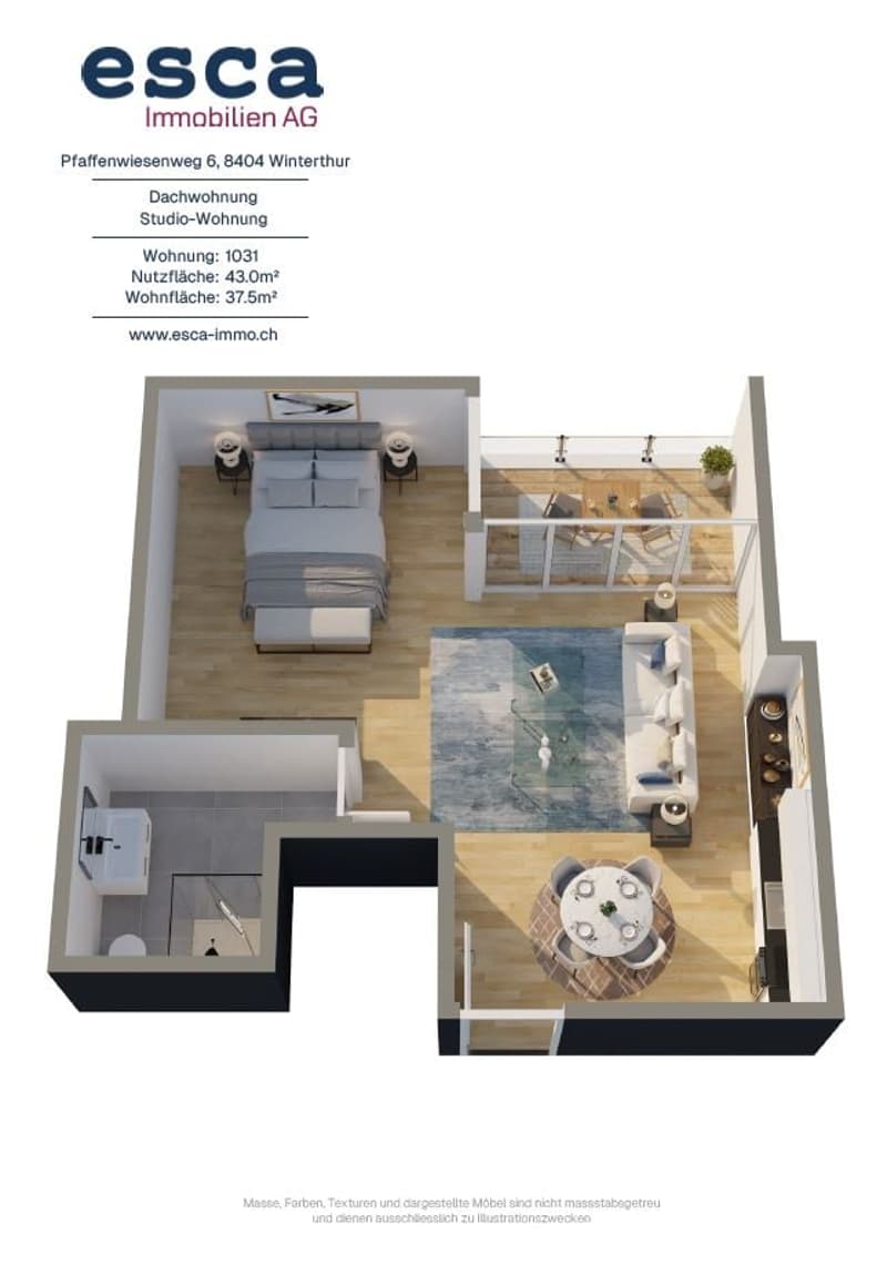 Neurenovierte 2-Zimmer-Wohnung mit Balkon (12)