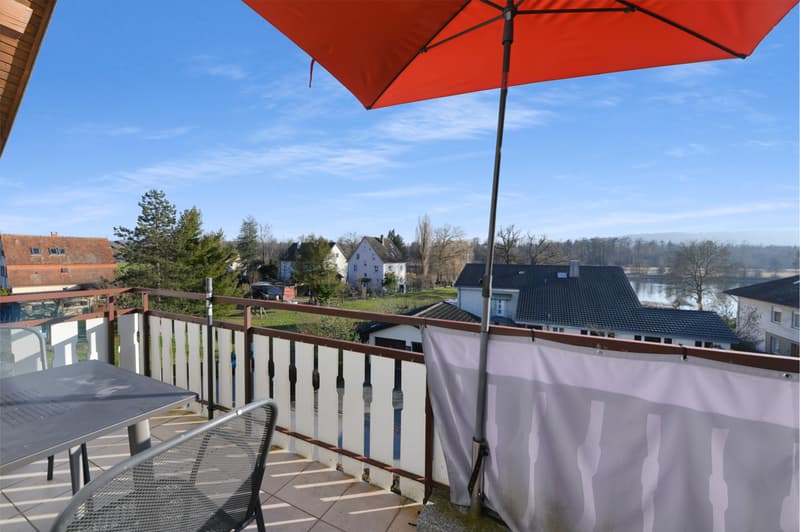 Balkon mit Rheinsicht