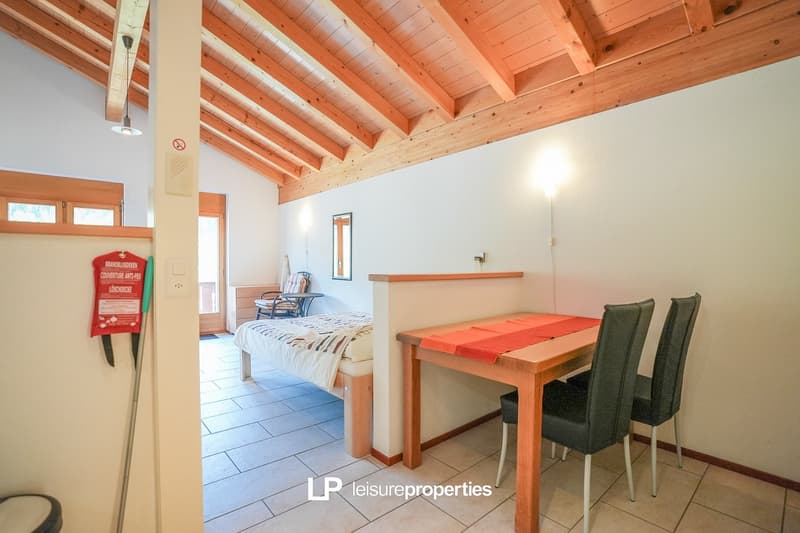 Beautiful, exceptionally spacious one-room apartment directly behind the OV hub in Fiesch (4)