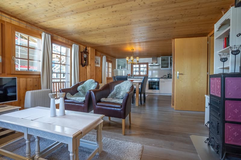Chalet historique à trois parties directement sur la piste d'entraînement Alpenrose (12)