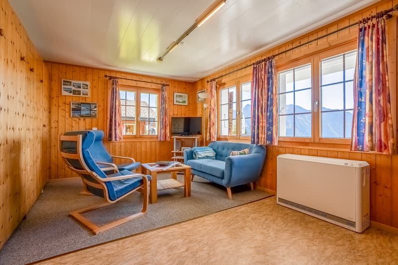 Chalet svizzero autentico in costruzione a blocchi di legno con vista libera e due unità abitative a Riederalp West (36)