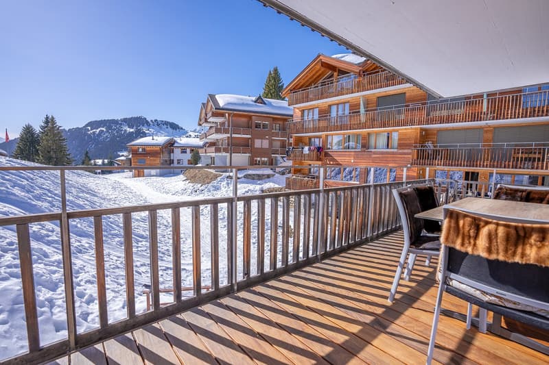 Luxuriöse Maisonettewohnung mit Ski-in/Ski-out, Garten und Abendsonne auf der Golmenegg (12)
