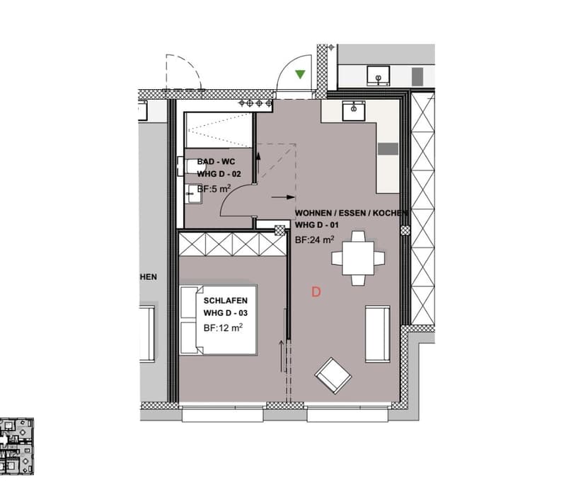 MODERNES STUDIO AN ZENTRALER LAGE IN WAUWIL (7)