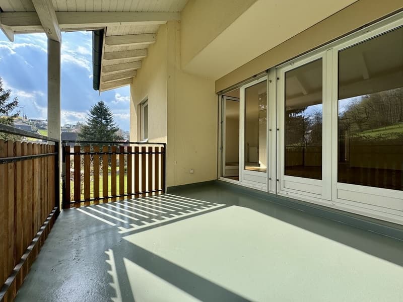 sonniger Balkon