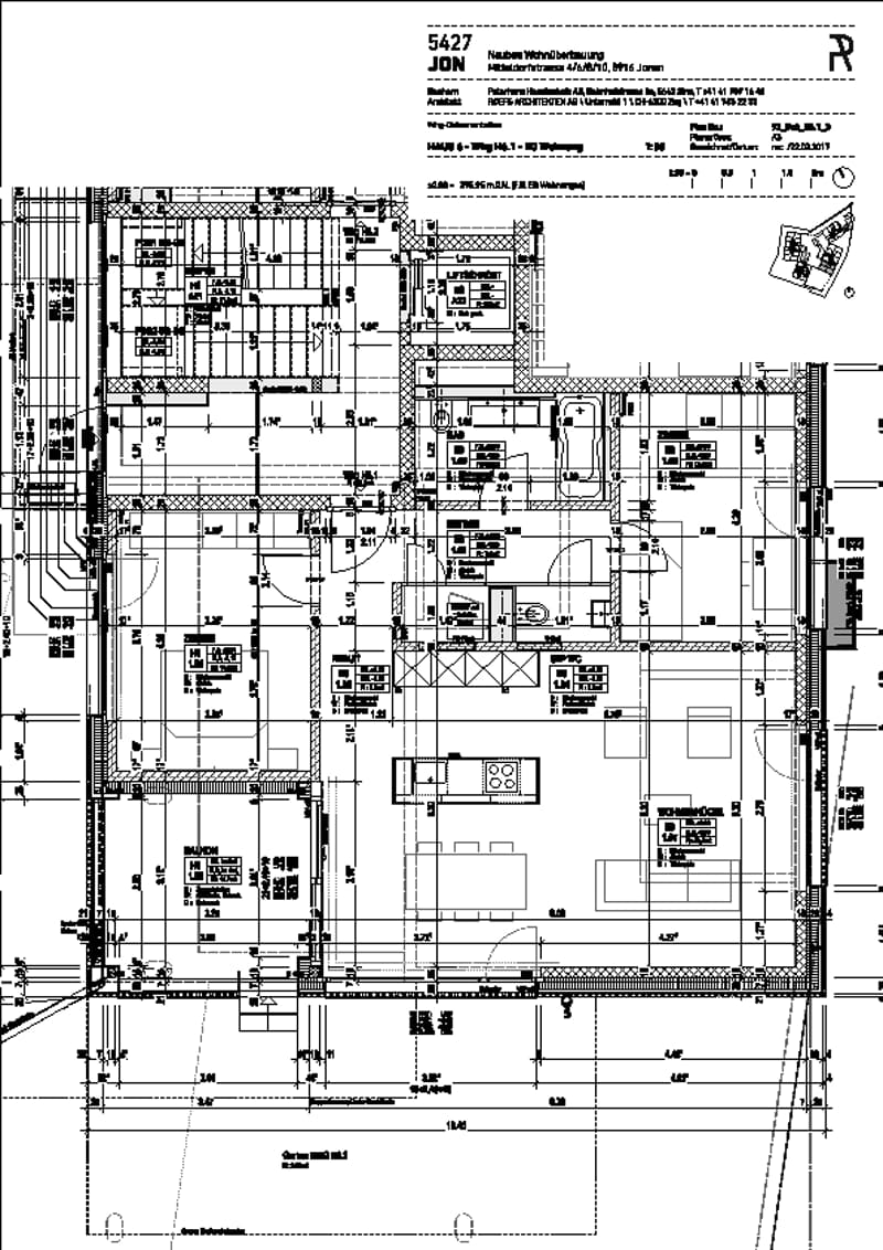 The image appears to be a floor plan or architectural drawing. It shows the layout of a building or structure, including various rooms and spaces. The plan includes labels and dimensions, but does not provide any visible features that I can confidently id