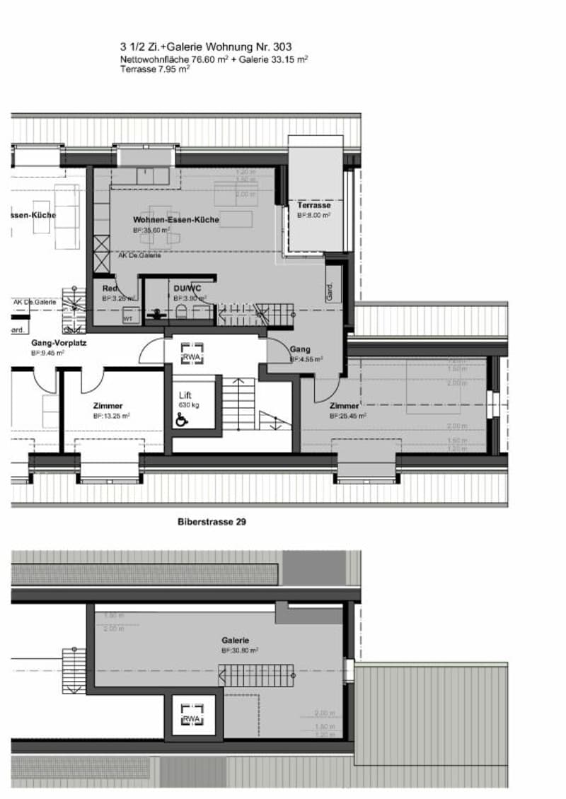 Dachgeschosswohnung mit viel Platz und Lift