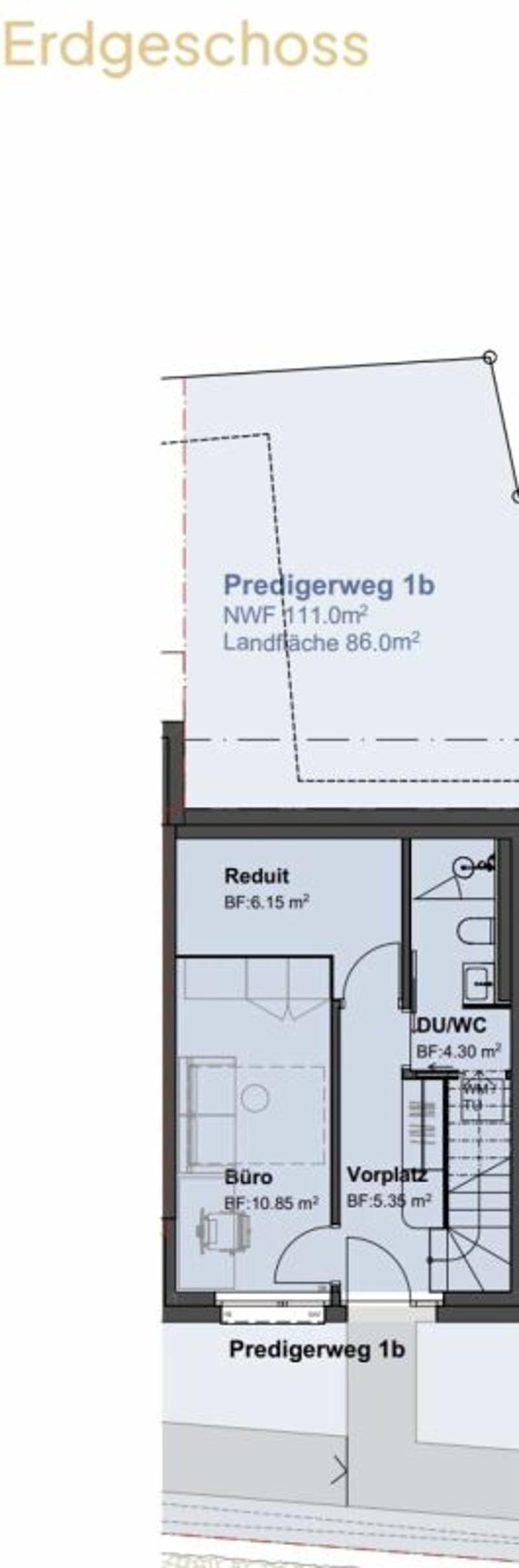 Erdgeschoss mit Hauszugang