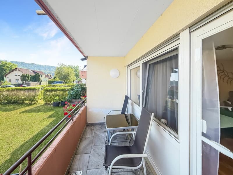 der gedeckte Balkon