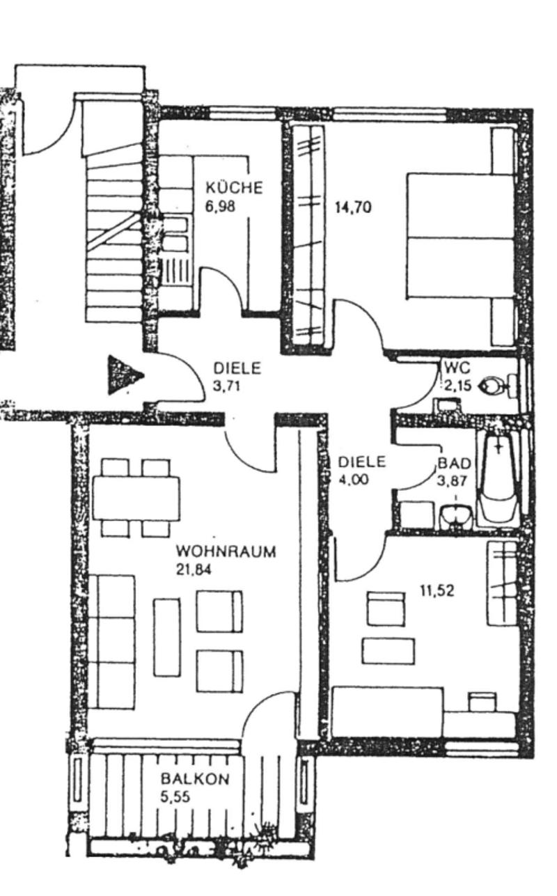 Der charmante Wohnungsgrundriss überzeugt
