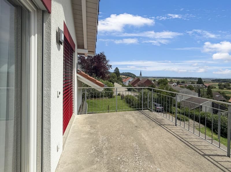 über den Dächern von Benken im Zürcher Weinland