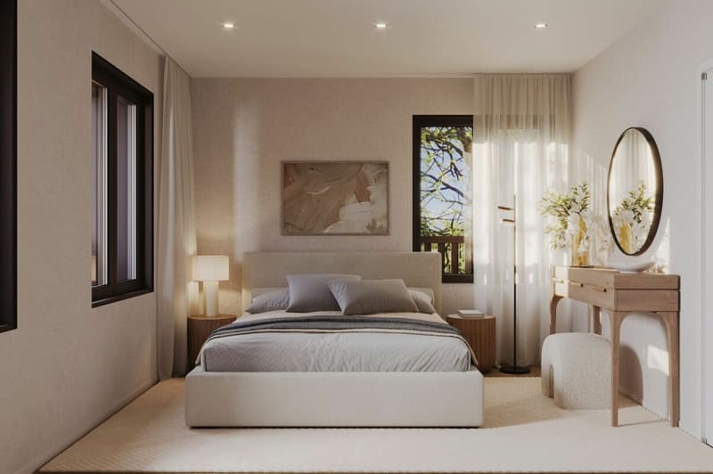 Gepflegte Schlafzimmer im Neubau