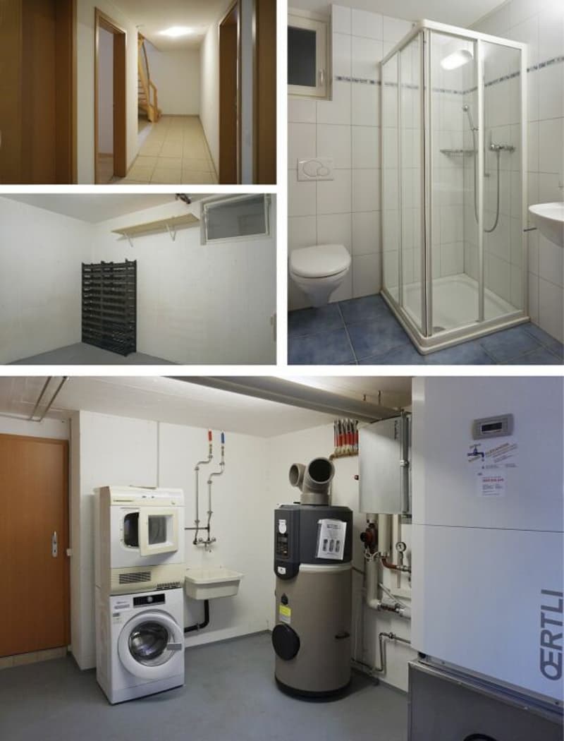 Vorplatz, Badezimmer, Lager und Technikraum, UG