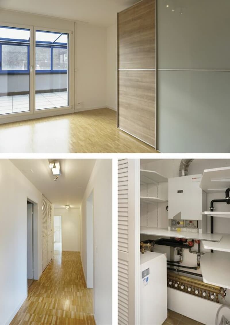 Zimmer 2 und Gang, Dachgeschoss