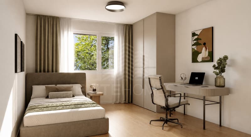 Schlafzimmer - Büro