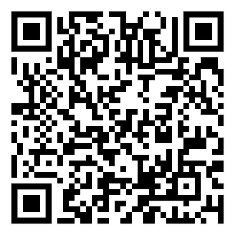 QR code printed on white background