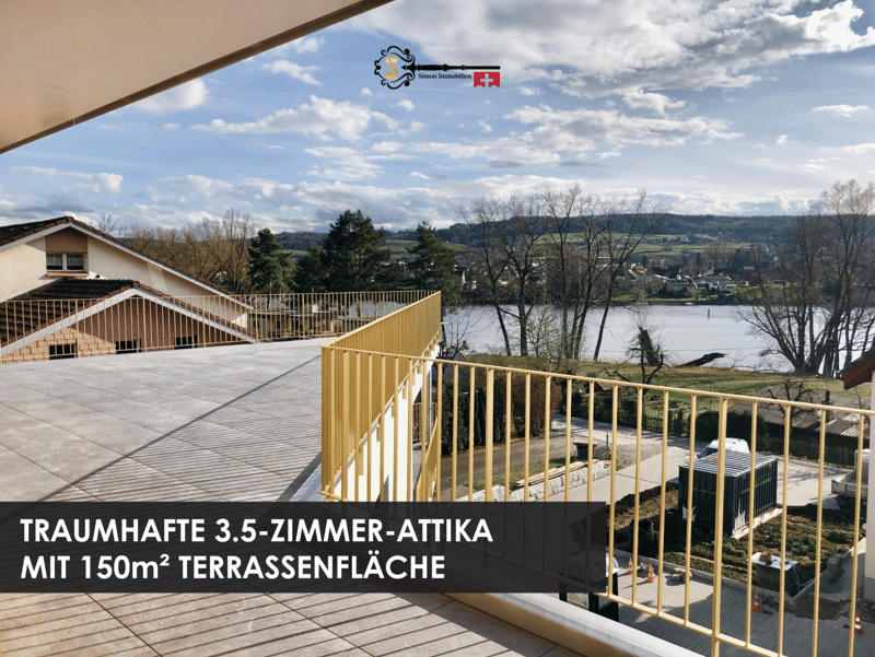 Ihr privater Rückzugsort über den Wolken! Exklusive 6.5-Zimmer Attika mit majestätischem Rheinblick und über 150m² Terrassenfläche (1)