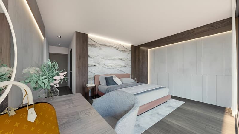 Moderno e prestigioso appartamento di 4.5 locali con terrazza, giardino privato attrezzato e spettacolare vista lago (3)