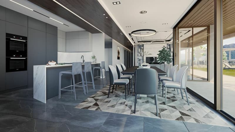 Moderno e prestigioso appartamento di 4.5 locali con terrazza, giardino privato attrezzato e spettacolare vista lago (2)