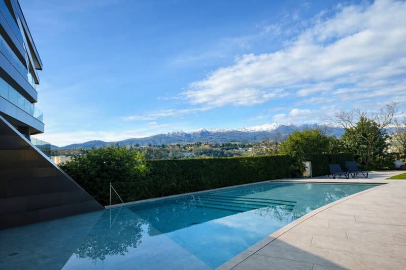 Moderno appartamento a Paradiso con piscina, palestra e meravigliosa vista (22)