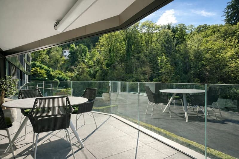 Moderno appartamento a Paradiso con piscina, palestra e meravigliosa vista (11)