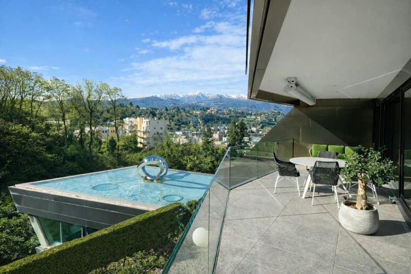Moderno appartamento a Paradiso con piscina, palestra e meravigliosa vista (10)