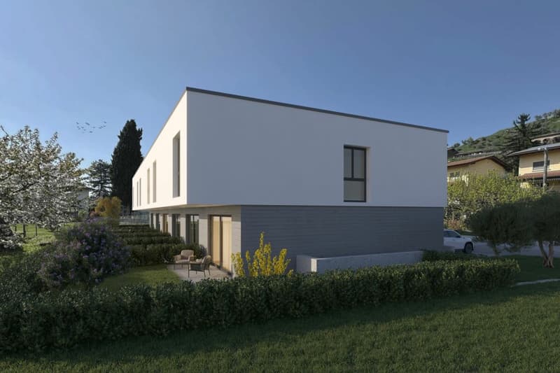 Moderna villetta a schiera con giardino privato, di nuova edificazione (4)