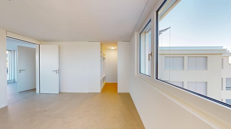 Schlafzimmer mit begehbarem Kleiderschrank