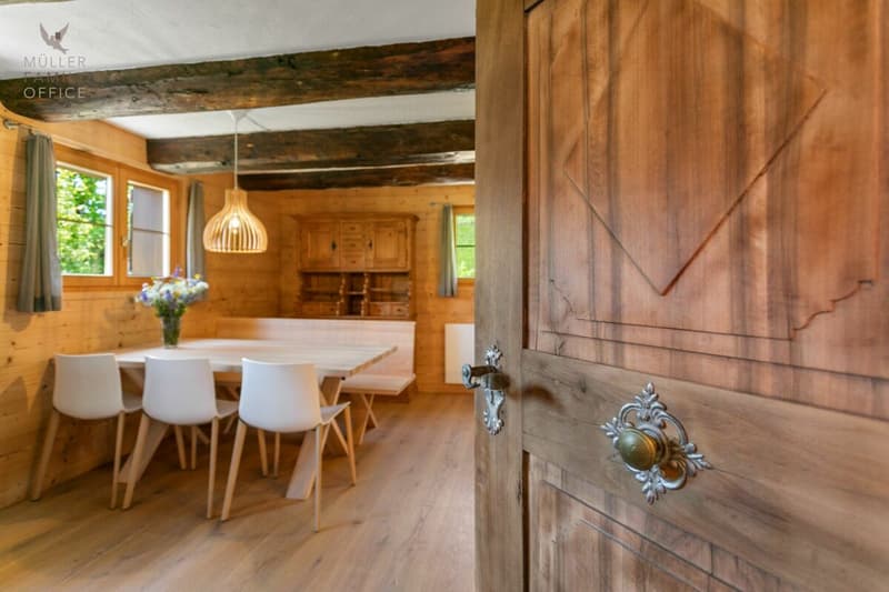 Charaktervolles Ferienhaus mit traumhafter Fernsicht über das Prättigau (9)