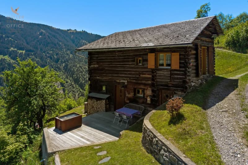 Charaktervolles Ferienhaus mit traumhafter Fernsicht über das Prättigau (5)