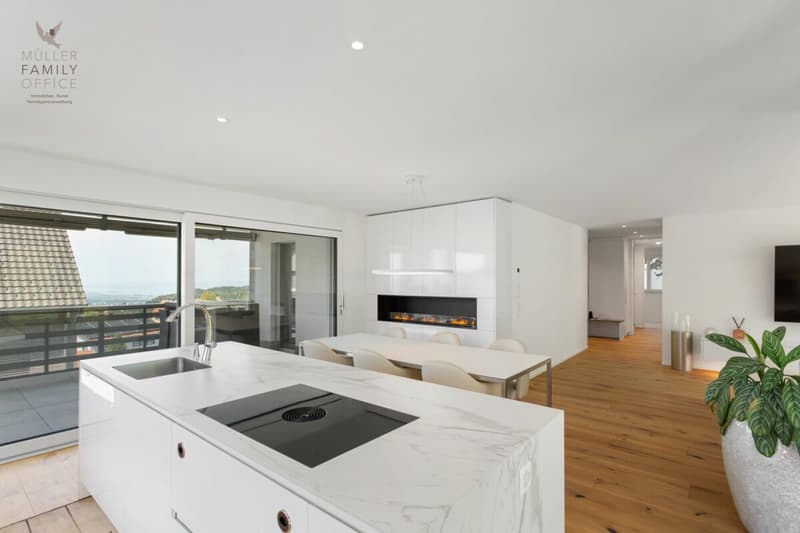 Wohnen wie im Einfamilienhaus - Exklusive 4 1/2 Zimmer-Gartenwohnung mit schöner Seesicht, viel Privatsphäre und hochwertigem Ausbau (8)