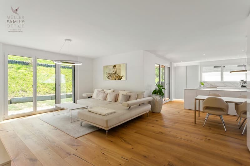 Wohnen wie im Einfamilienhaus - Exklusive 4 1/2 Zimmer-Gartenwohnung mit schöner Seesicht, viel Privatsphäre und hochwertigem Ausbau (7)