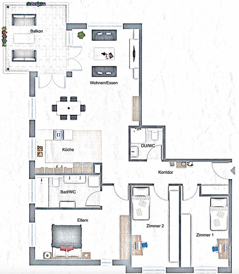 Familienfreundliche und zentral gelegene 1.5-Zimmerwohnung mit Wintergarten (21)