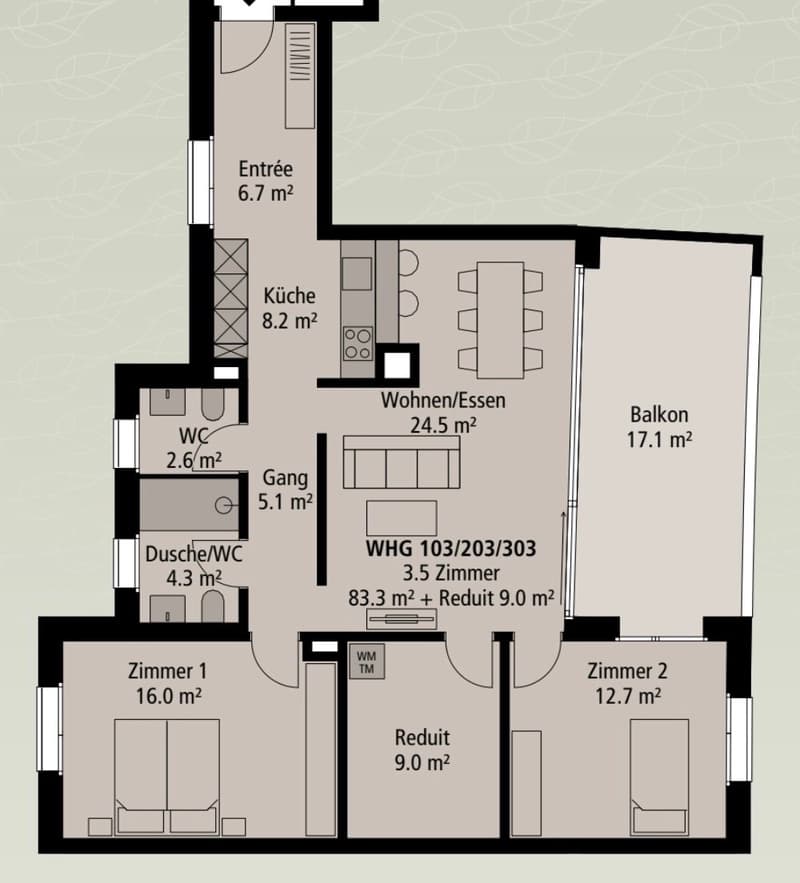 Moderne 3.5-Zimmer-Neubauwohnung mit Balkon und Garage in Zürich-Seebach (13)