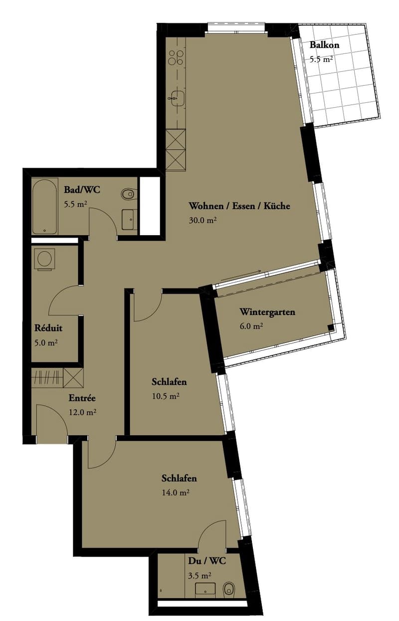 Neuwertige und helle 3.5-Zimmerwohnung mit Tiefgaragen- und Motorradparkplatz (13)