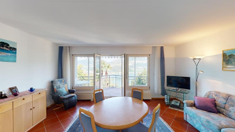 Appartamento di 1.5 locali con giardino e vista sul lago a Montagnola (1)