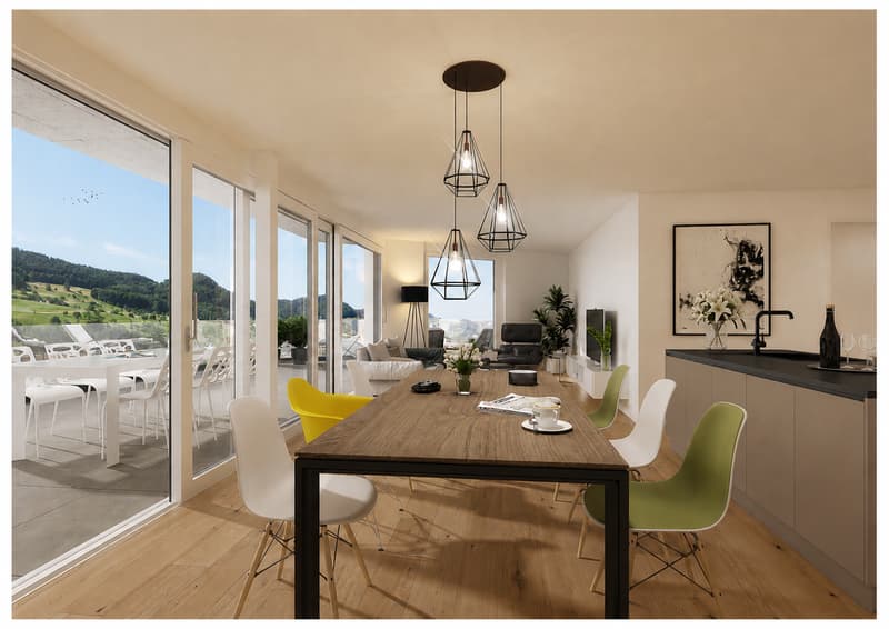 Wohnen der Extraklasse – exklusive 3.5-Zimmer-Terrassenwohnung am Buechenberg (2)