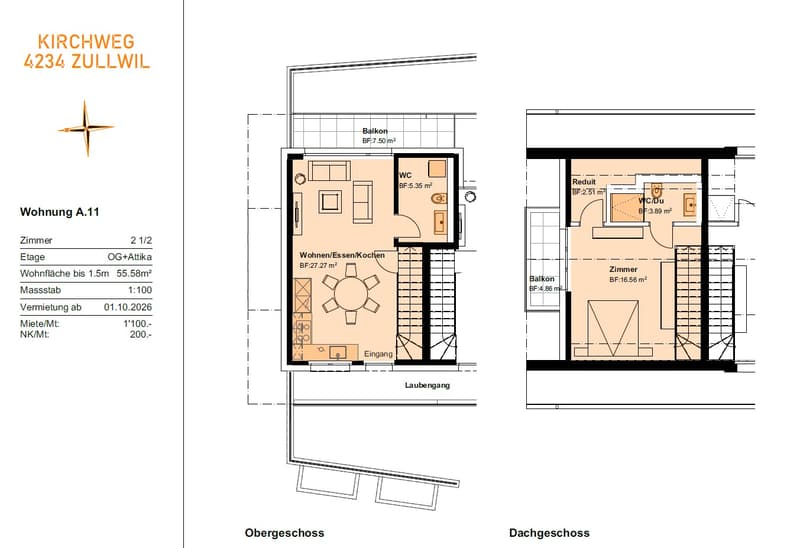 Erstvermietung 2 MFH Kirchweg 83 in Zullwil – Modern wohnen im Grünen (2)